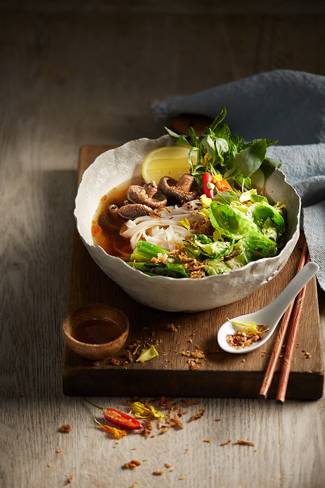 Plant based pho, photo by Andre Martin