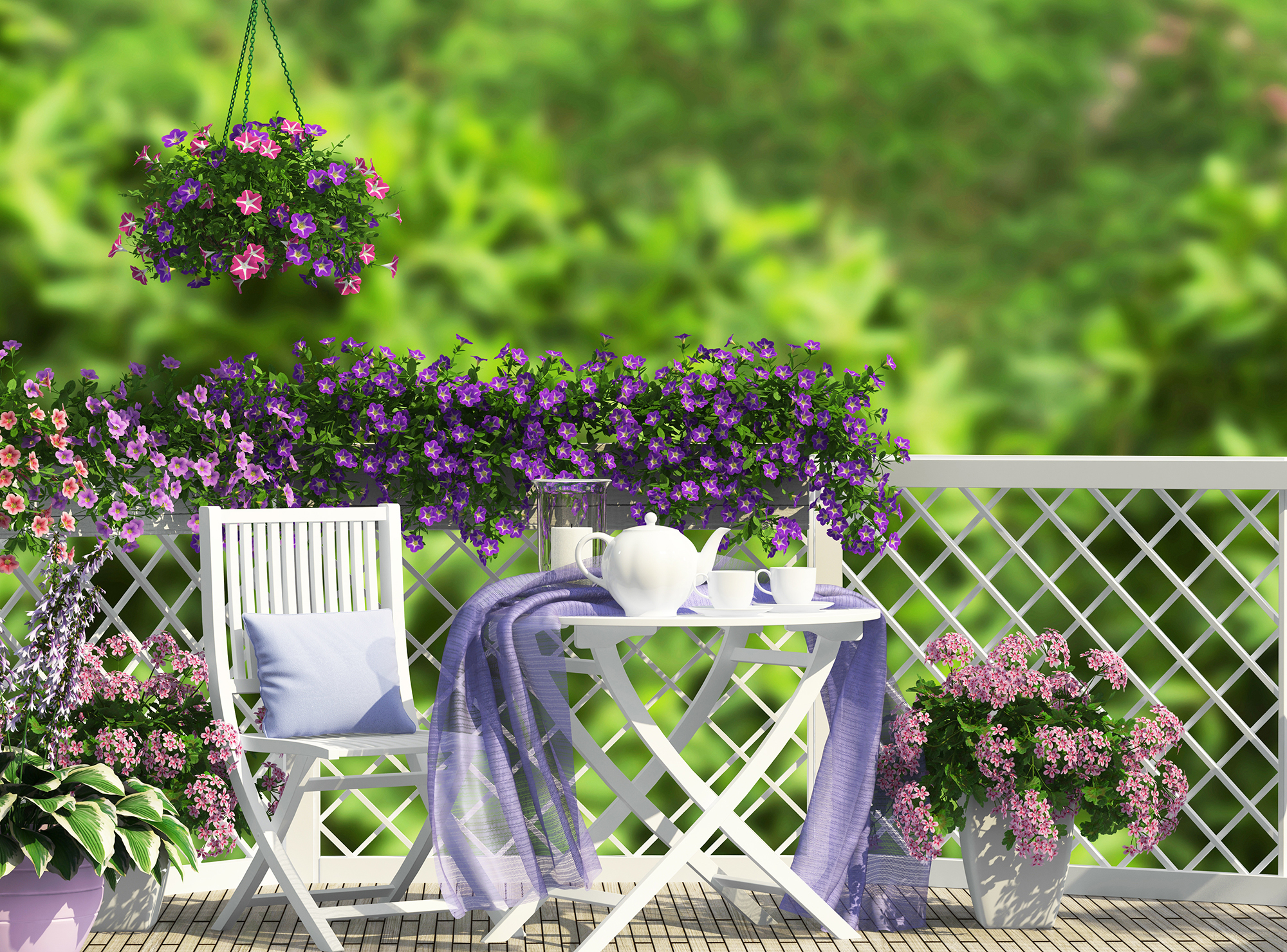 Beautiful open terrace