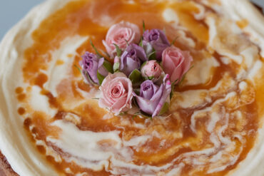 Peaches and cream cake
