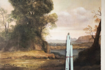 Emily Wolfe, Dismantle, 2020, oil on linen, 1000mm x 800mm. Image courtesy of the artist and Page Galleries.