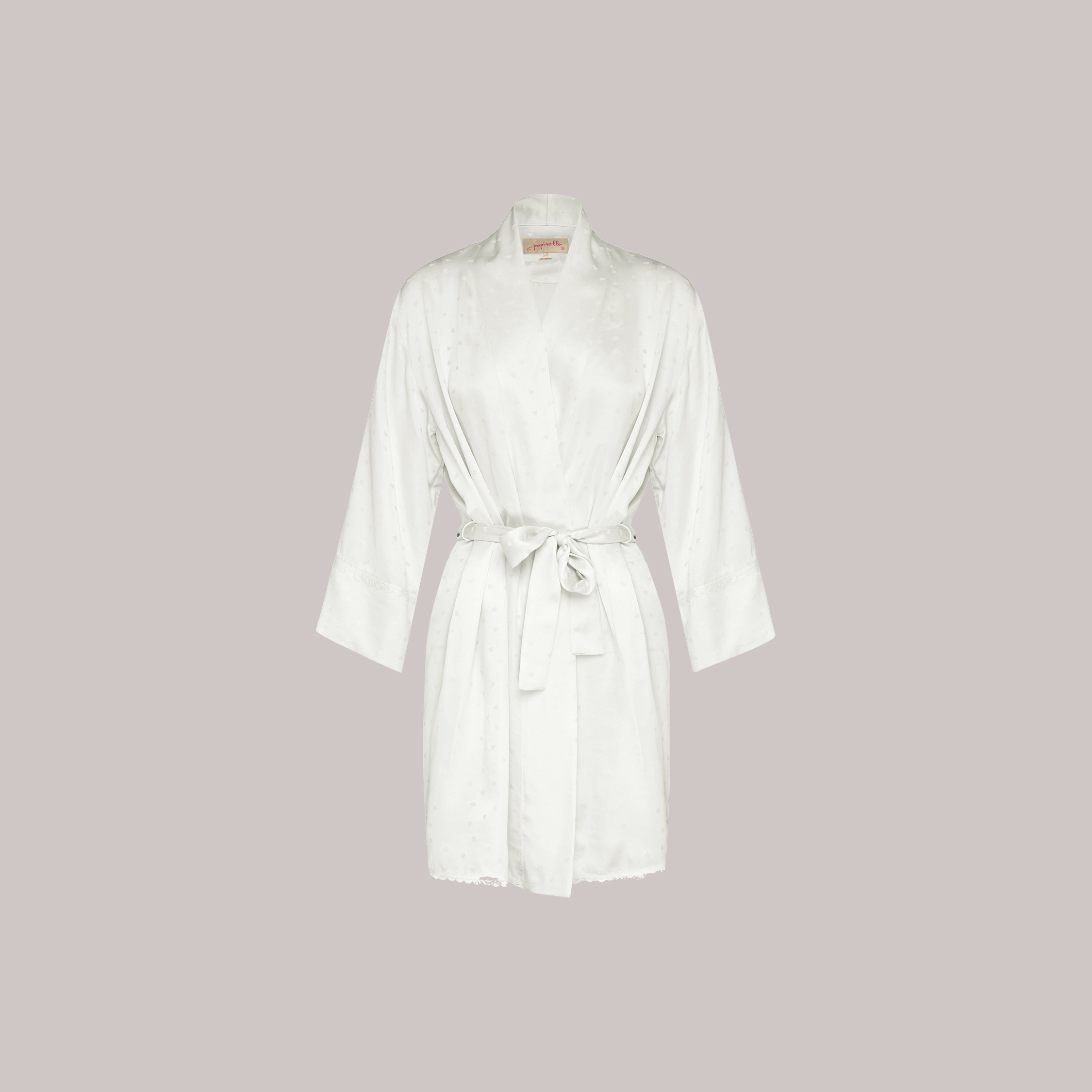 Papinelle Silk Hearts Pure Silk Bridal Collection, Ivory Robe