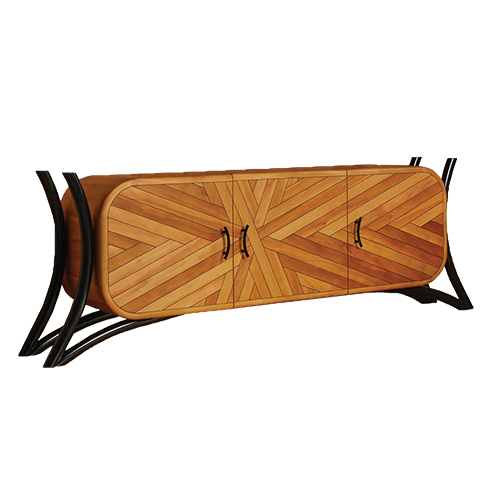 DANCEOFGEOMETRY Candelabras sitting on the BLACKTREEFERN Round Dining Table