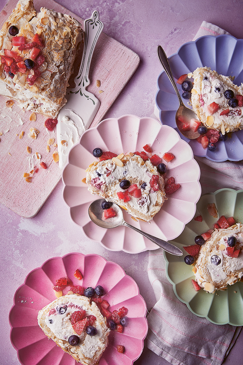 Berry and Prosecco Roulade